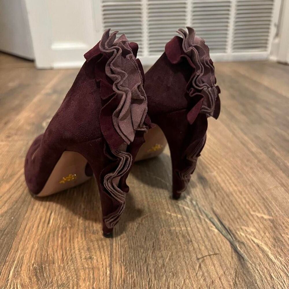 Prada Women's Burgundy and Purple Footwear - Picture 2 of 3
